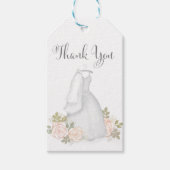 Vrijgezellenfeest Blush Waterverf Floral Hartelijk Cadeaulabel (Voorkant)