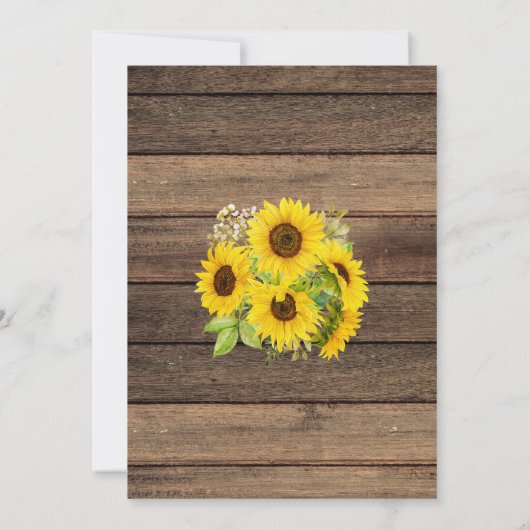 Vrijgezellenfeest Boerderij Zonnebloem Rustiek Kaart (Achterkant)