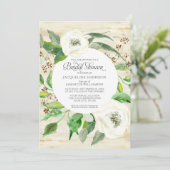 Vrijgezellenfeest BOHO Eucalyptus Leaf Krans Rozen Kaart (Staand voorkant)