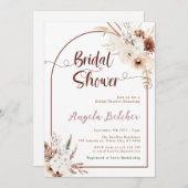 Vrijgezellenfeest Boho pampas Grass Kaart (Voorkant / Achterkant)