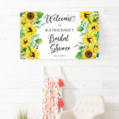 Vrijgezellenfeest Boho Sunflower | Eucalyptus Spandoek (Insitu)