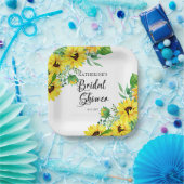 Vrijgezellenfeest Boho Sunflower | Eucalyptuspapie Papieren Bordje (Feest)