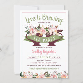 Vrijgezellenfeest Boho Tea Party Uitnodiging