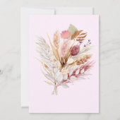 Vrijgezellenfeest Boho Terracotta Palm Grass Kaart (Achterkant)