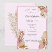 Vrijgezellenfeest Boho Terracotta Palm Grass Kaart (Voorkant / Achterkant)