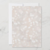 Vrijgezellenfeest Bokeh White Modern Heart Invitat Kaart (Achterkant)