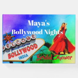 Vrijgezellenfeest Bollywood Indiaanse Colorful Mod Gastenboek