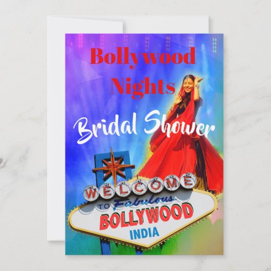 Vrijgezellenfeest Bollywood Indiaanse Colorful Mod Kaart (Voorkant)