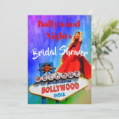 Vrijgezellenfeest Bollywood Indiaanse Colorful Mod Kaart (Staand voorkant)