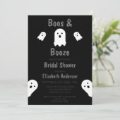 Vrijgezellenfeest Boos en Booze Halloween Kaart (Staand voorkant)