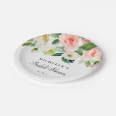 Vrijgezellenfeest Bord, Blush Papieren Bordje (Gekanteld)