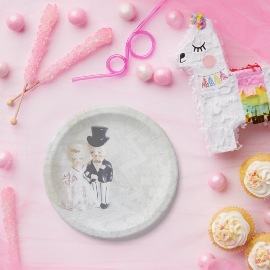 vrijgezellenfeest Borden Kute Couple en Lace Papieren Bordje (Feest)