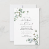 Vrijgezellenfeest Botanisch Eucalyptus Greenery Sc Kaart (Voorkant)