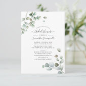 Vrijgezellenfeest Botanisch Eucalyptus Greenery Sc Kaart (Staand voorkant)