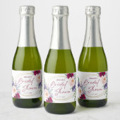 Vrijgezellenfeest Bourgondië & Blush Bloom Mini Fl Sparkling Wijnetiket (Flessen)