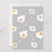 Vrijgezellenfeest Breakfast Egg Brunch Pattern Inv Kaart (Achterkant)