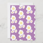 Vrijgezellenfeest Breakfast Eggs Brunch Pattern Kaart (Achterkant)