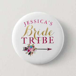 vrijgezellenfeest Bride Badges Bachelorette Tribe Ronde Button 5,7 Cm
