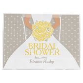 Vrijgezellenfeest Bride gepersonaliseerde cadeauta Large Cadeautasje (Achterkant)