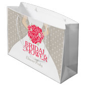 Vrijgezellenfeest bride persoonlijke cadeautas (Achterkant Gekanteld)