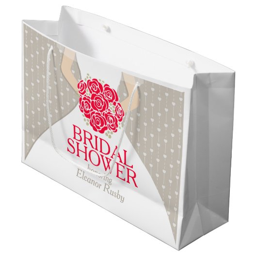 Vrijgezellenfeest bride persoonlijke cadeautas (Voorkant Gekanteld)