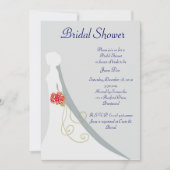 vrijgezellenfeest- Bride Silhouette Kaart (Voorkant)