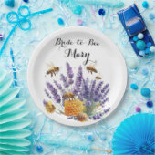 Vrijgezellenfeest Bride to Bee Lavendel Paper Bord (Feest)