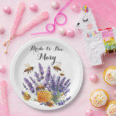 Vrijgezellenfeest Bride to Bee Lavendel Paper Bord (Feest)