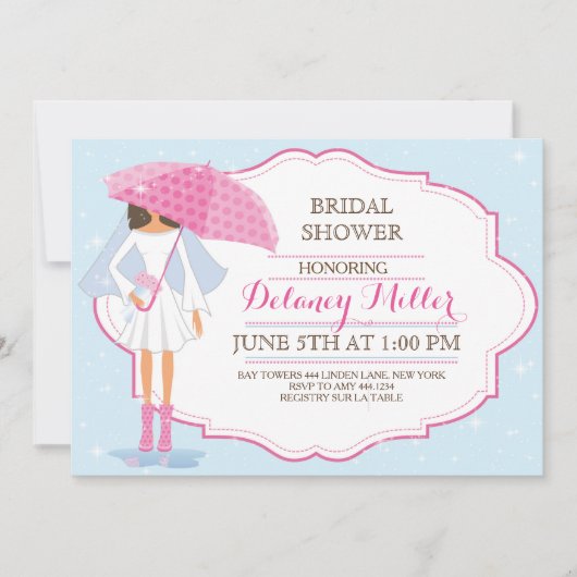 vrijgezellenfeest Bride Umbrella Kaart (Voorkant)