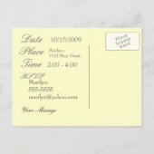 Vrijgezellenfeest-briefkaart aanpassen uitnodiging briefkaart (Achterkant)