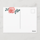 VRIJGEZELLENFEEST | Briefkaart van de roze tuin (Achterkant)