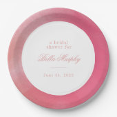 Vrijgezellenfeest Bright Boho Ombre Papieren Bordje (Voorkant)