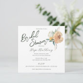 Vrijgezellenfeest Bright Summer Flowers Elegant Kaart (Staand voorkant)