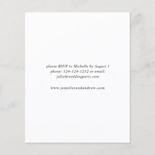 Vrijgezellenfeest brochure met roze tas (Achterkant)