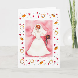 Vrijgezellenfeest bruidend Verloving Kaart