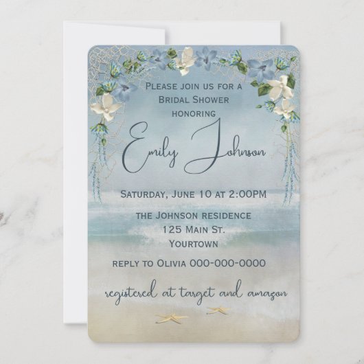 Vrijgezellenfeest bruiloft Arch met Starfish Kaart (Voorkant)