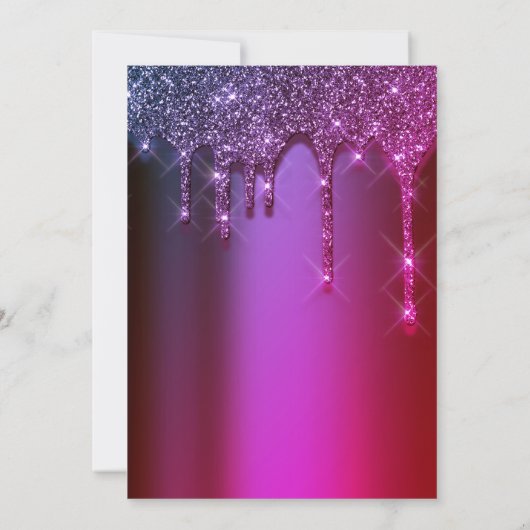 Vrijgezellenfeest bruiloft Birthday Roze Paarse ch Kaart (Achterkant)