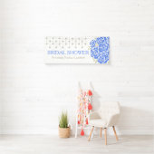 Vrijgezellenfeest bruiloft blauwe pootnaam banner (Insitu)