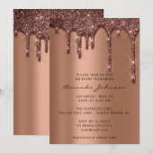 Vrijgezellenfeest bruiloft bruine doppen kaart (Voorkant / Achterkant)