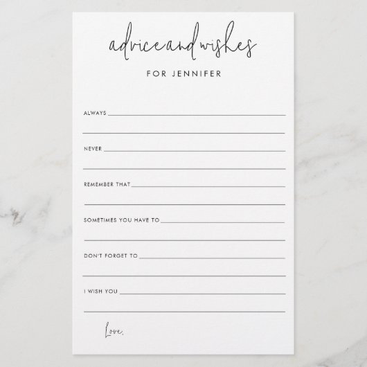 Vrijgezellenfeest bruiloft en adviespapieren kaart (Voorkant)