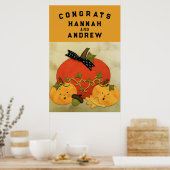 Vrijgezellenfeest bruiloft gefeliciteerd poster (Keuken)