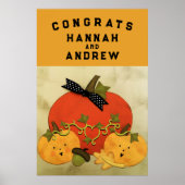 Vrijgezellenfeest bruiloft gefeliciteerd poster (Voorkant)