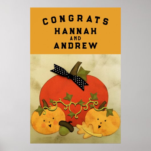 Vrijgezellenfeest bruiloft gefeliciteerd poster (Voorkant)