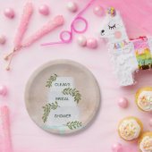 Vrijgezellenfeest, bruiloft met Greenery Papieren Bordje (Feest)