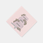 Vrijgezellenfeest, bruiloft met Greenery Servet (Hoek)