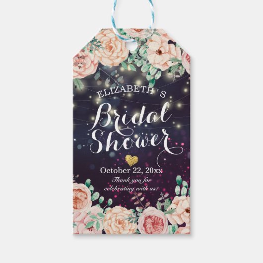 Vrijgezellenfeest bruiloft Modern Floral Paarse Sp Cadeaulabel (Voorkant)