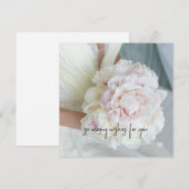 Vrijgezellenfeest/Bruiloft Vlak Wenskaart (Voorkant / Achterkant)