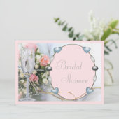 vrijgezellenfeest, bruin, duif en glazen bloem kaart (Staand voorkant)