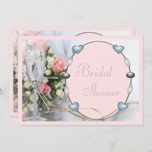 vrijgezellenfeest, bruin, duif en glazen bloem kaart (Voorkant / Achterkant)