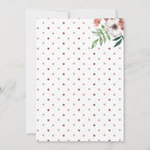 Vrijgezellenfeest Brunch and Bubble Autumn Flowers Kaart (Achterkant)